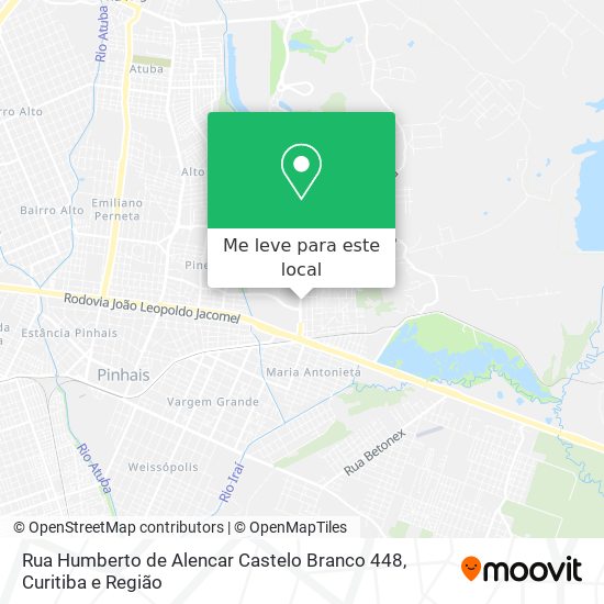 Rua Humberto de Alencar Castelo Branco 448 mapa