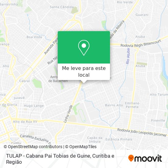 TULAP - Cabana Pai Tobias de Guine mapa