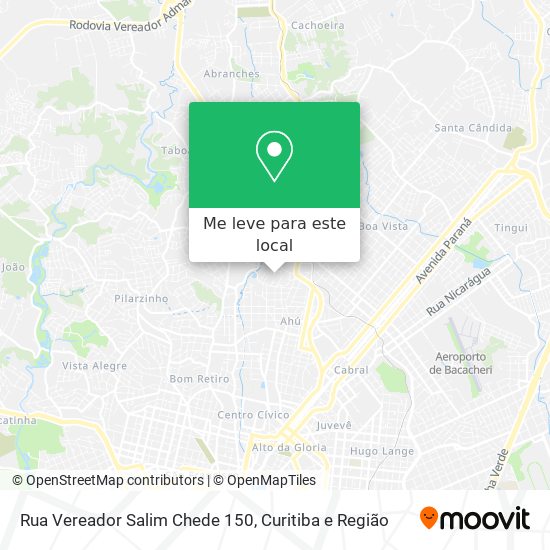 Rua Vereador Salim Chede 150 mapa