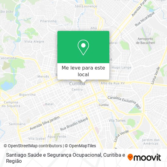 Santiago Saúde e Segurança Ocupacional mapa