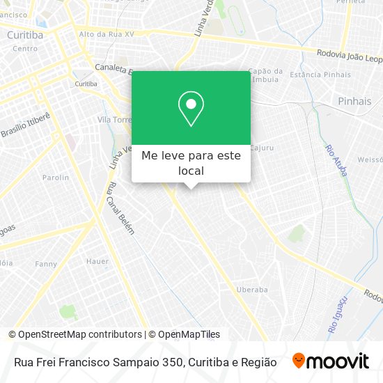 Rua Frei Francisco Sampaio 350 mapa