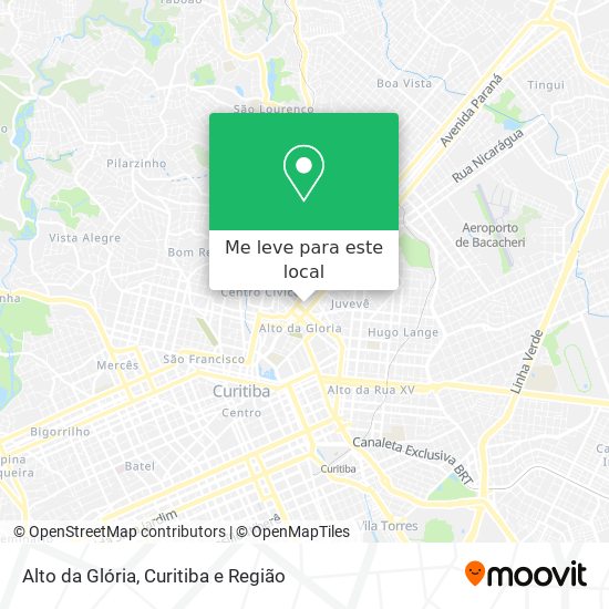Alto da Glória mapa