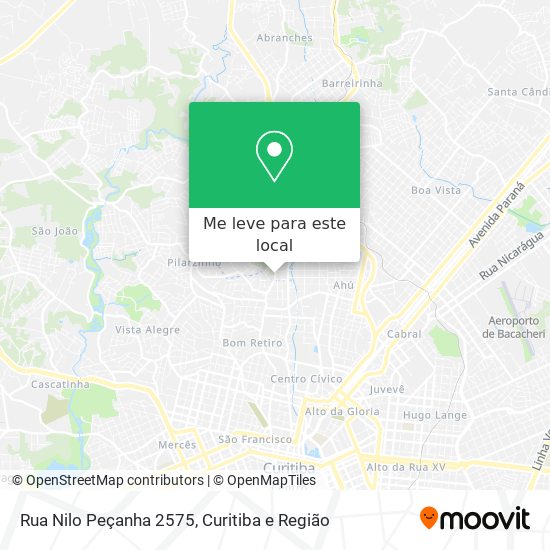 Rua Nilo Peçanha 2575 mapa