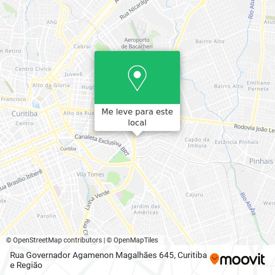 Rua Governador Agamenon Magalhães 645 mapa