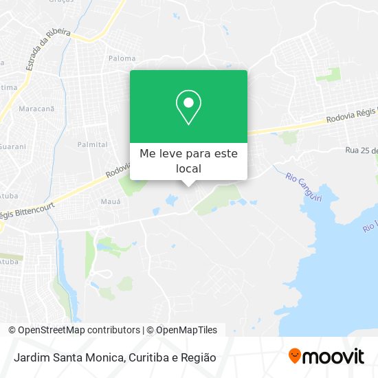 Jardim Santa Monica mapa