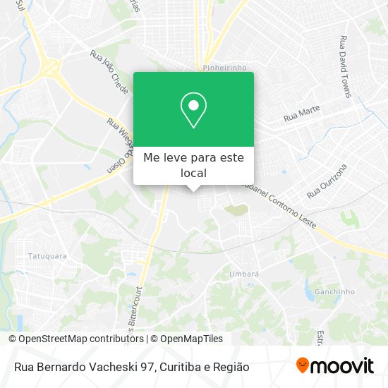 Rua Bernardo Vacheski 97 mapa