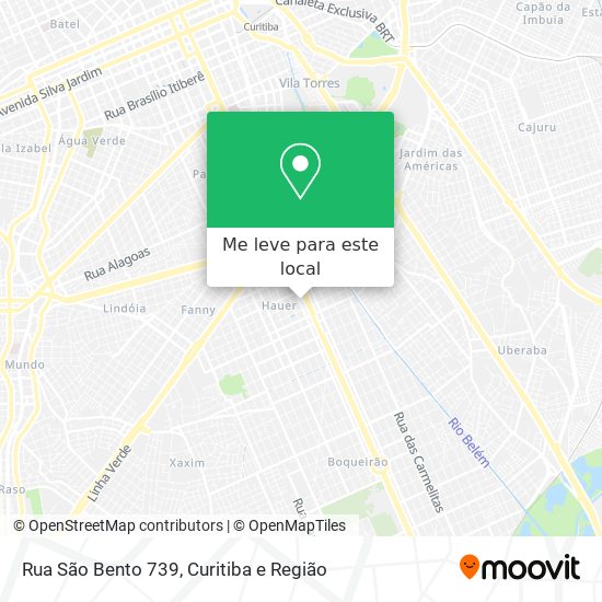 Rua São Bento 739 mapa