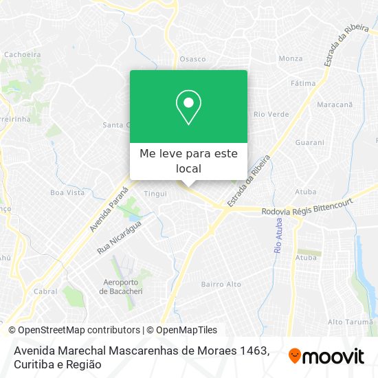 Avenida Marechal Mascarenhas de Moraes 1463 mapa