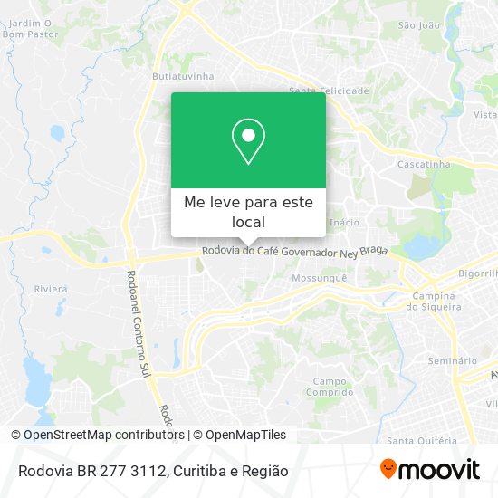 Rodovia BR 277 3112 mapa