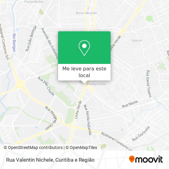 Rua Valentin Nichele mapa