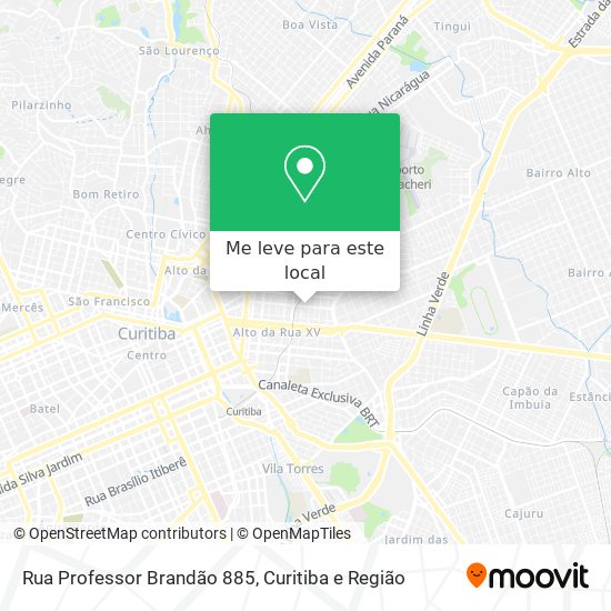 Rua Professor Brandão 885 mapa
