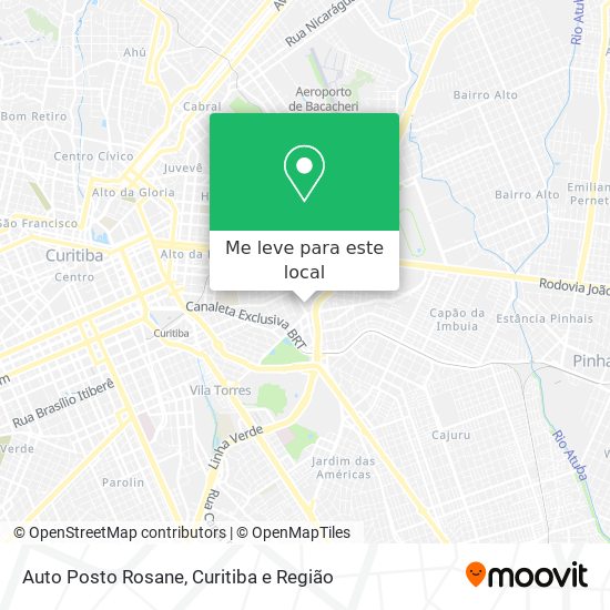 Auto Posto Rosane mapa