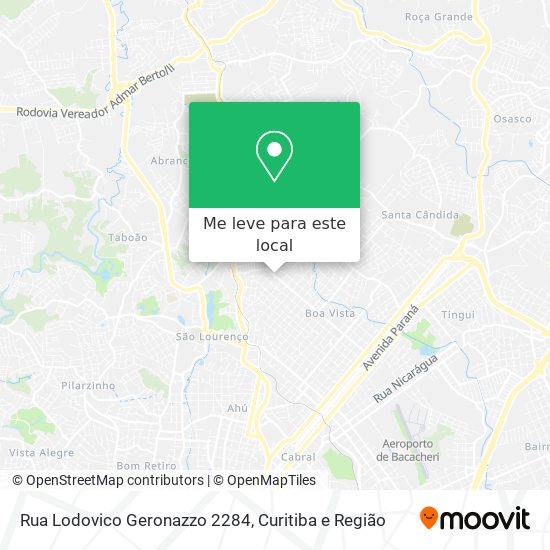 Rua Lodovico Geronazzo 2284 mapa