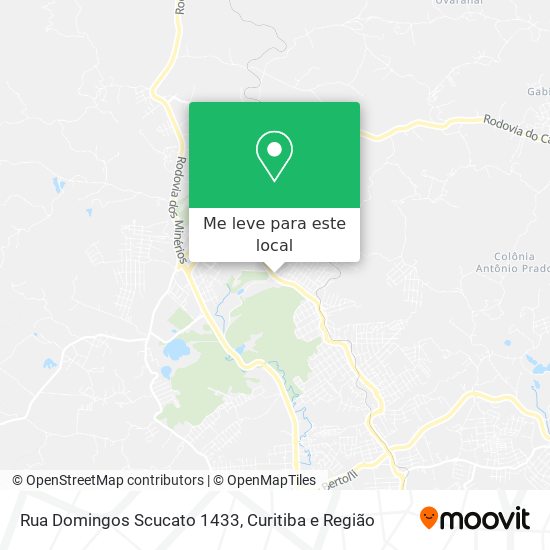 Rua Domingos Scucato 1433 mapa