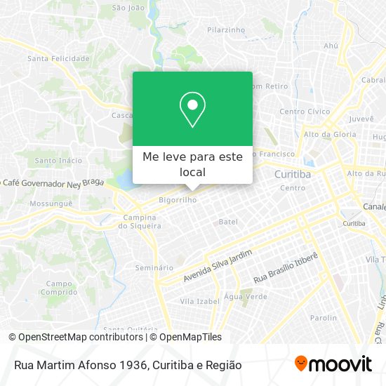 Rua Martim Afonso 1936 mapa