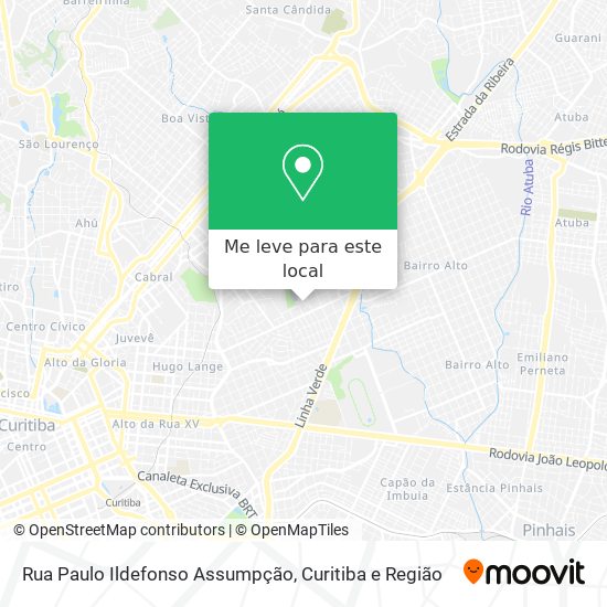 Rua Paulo Ildefonso Assumpção mapa