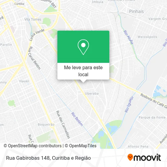Rua Gabirobas 148 mapa