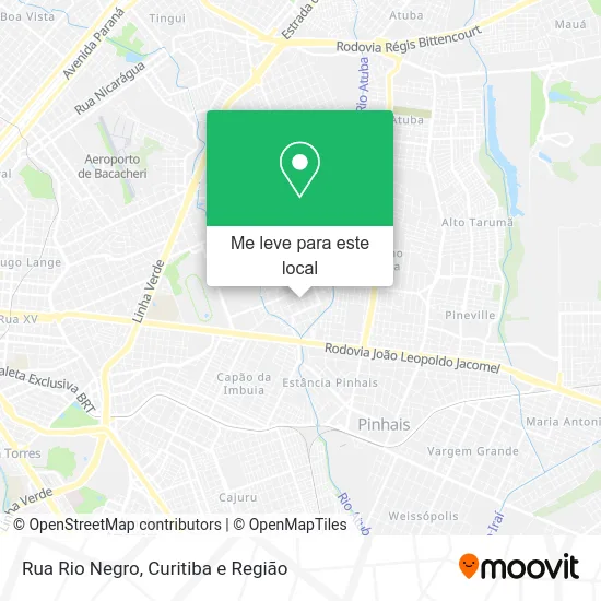 Rua Rio Negro mapa
