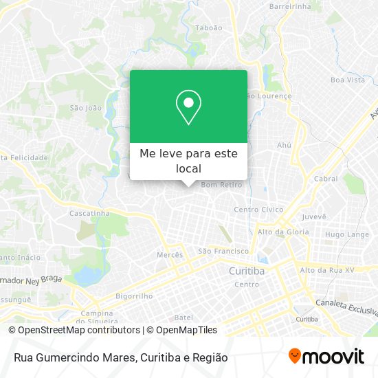 Rua Gumercindo Mares mapa