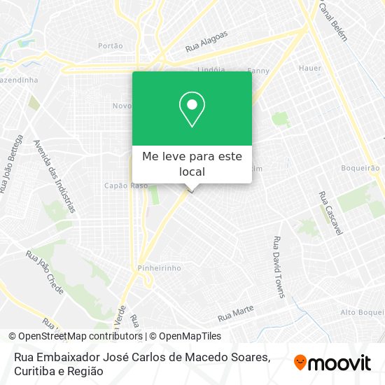 Rua Embaixador José Carlos de Macedo Soares mapa