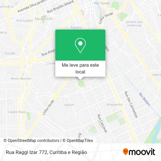 Rua Raggi Izar 772 mapa