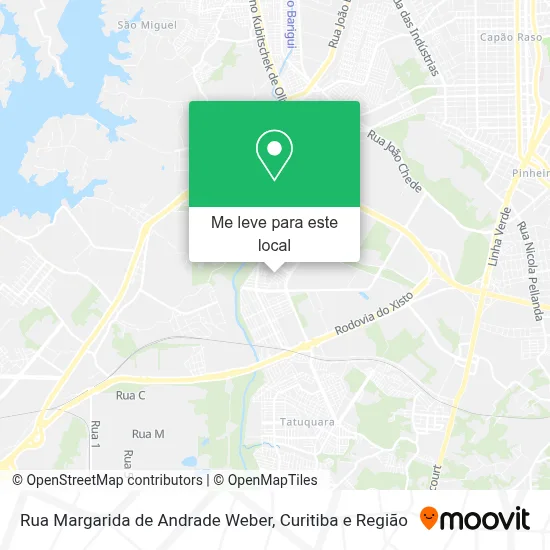 Rua Margarida de Andrade Weber mapa