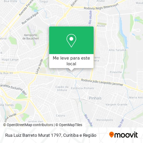 Rua Luiz Barreto Murat 1797 mapa