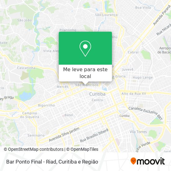 Bar Ponto Final - Riad mapa