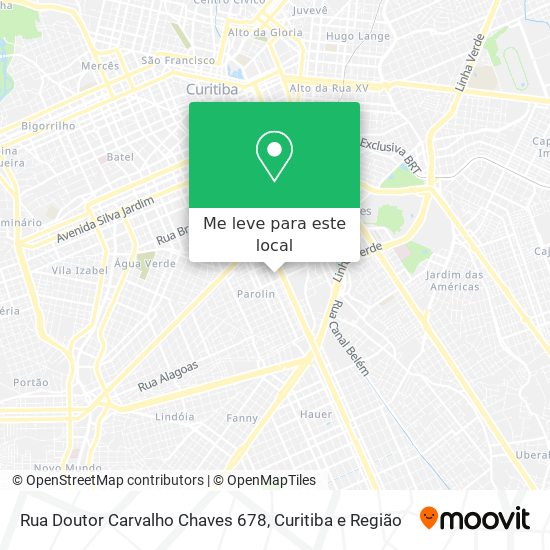 Rua Doutor Carvalho Chaves 678 mapa