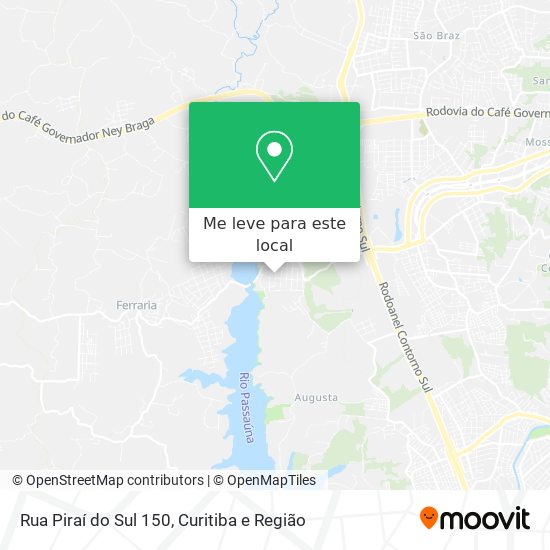 Rua Piraí do Sul 150 mapa