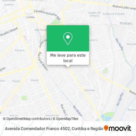 Avenida Comendador Franco 4502 mapa