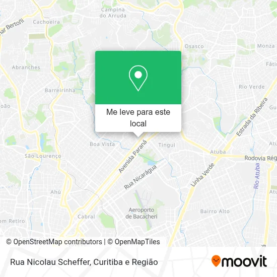 Rua Nicolau Scheffer mapa
