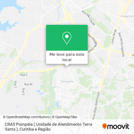 CRAS Pompéia ( Unidade de Atendimento Terra Santa ) mapa