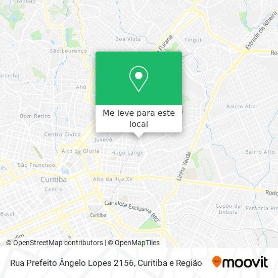 Rua Prefeito Ângelo Lopes 2156 mapa