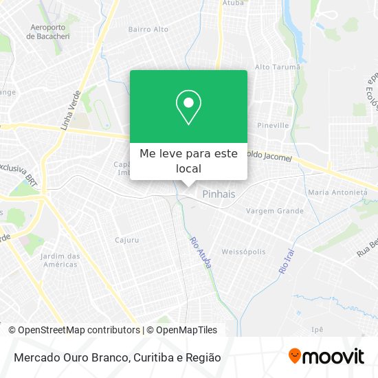 Mercado Ouro Branco mapa