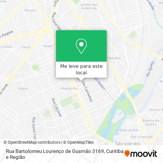 Rua Bartolomeu Lourenço de Gusmão 3169 mapa