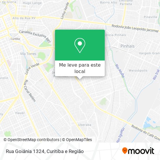 Rua Goiânia 1324 mapa