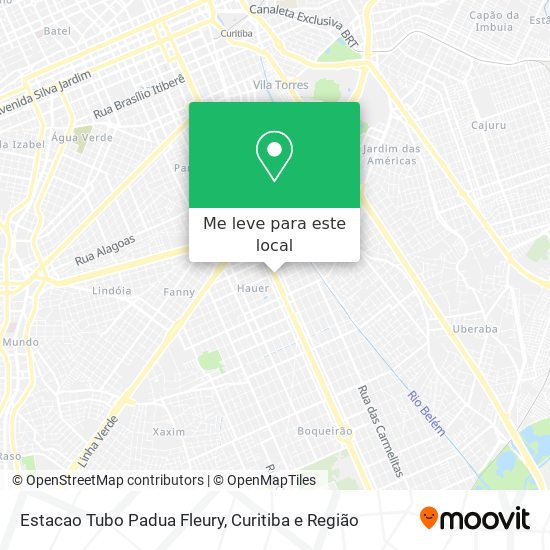 Estacao Tubo Padua Fleury mapa