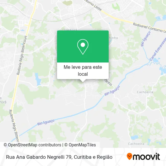 Rua Ana Gabardo Negrelli 79 mapa