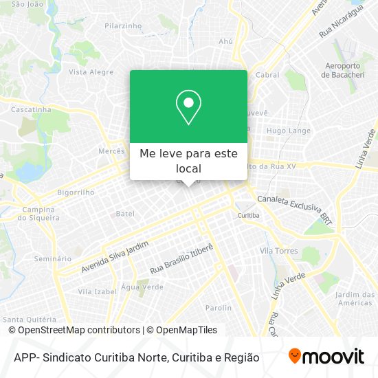 APP- Sindicato Curitiba Norte mapa