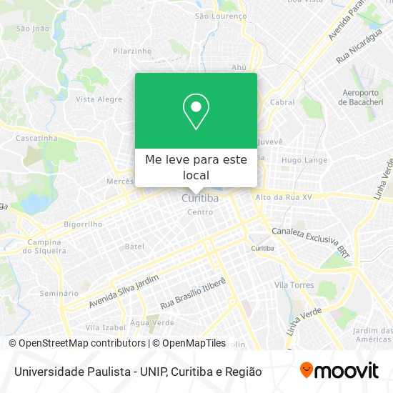 Universidade Paulista - UNIP mapa