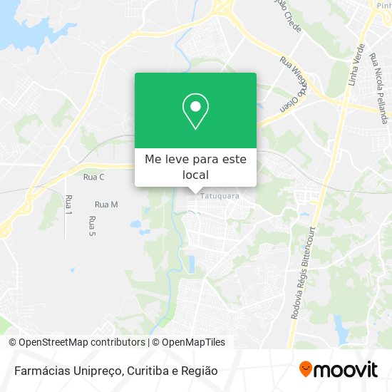 Farmácias Unipreço mapa