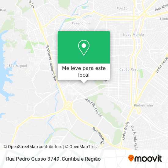Rua Pedro Gusso 3749 mapa