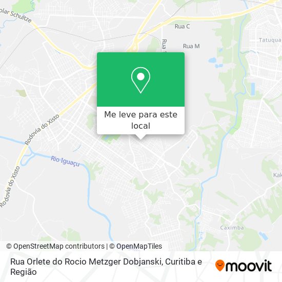 Rua Orlete do Rocio Metzger Dobjanski mapa