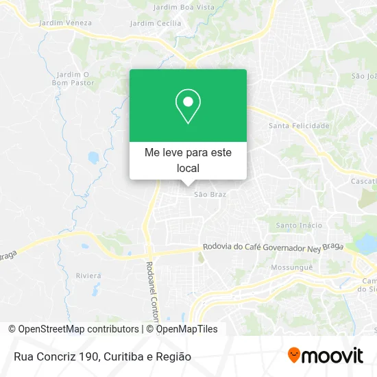 Rua Concriz 190 mapa