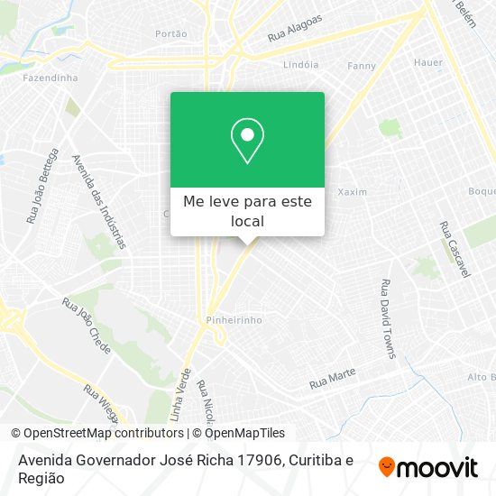 Avenida Governador José Richa 17906 mapa