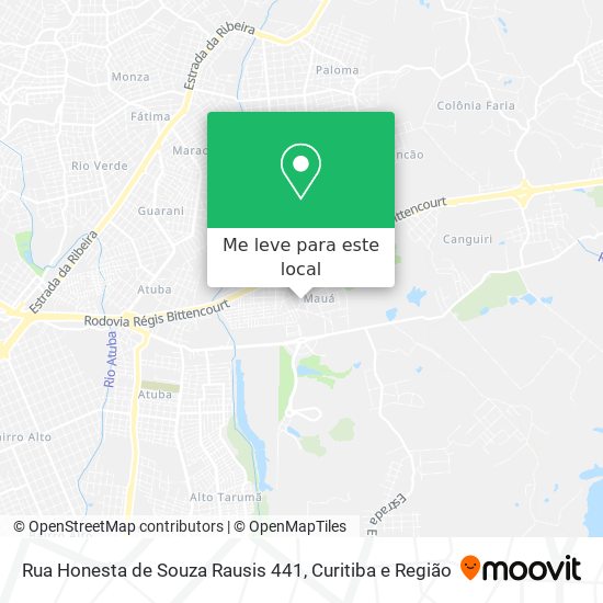 Rua Honesta de Souza Rausis 441 mapa
