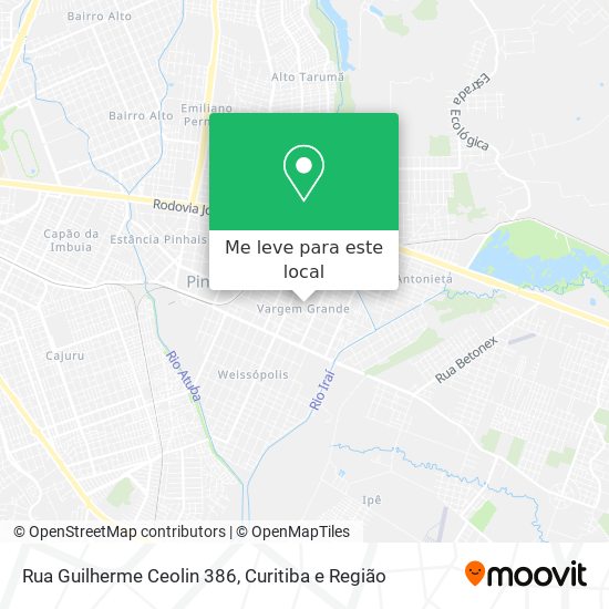 Rua Guilherme Ceolin 386 mapa