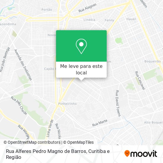 Rua Alferes Pedro Magno de Barros mapa