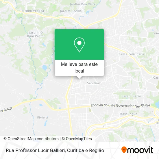 Rua Professor Lucir Gallieri mapa